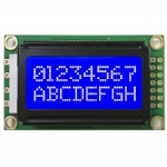 ENH0802C-Y 8X2 Dot Matrix LCD Display For wireless Phone  STN Display COB Modules Power supply display