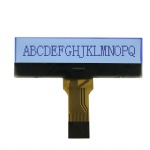 128X16 Dot matrix lcd display screen white led backlight wire connctor Custom small size lcd