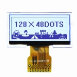 128X48 Small size lcd monochrome display panel for ETC
