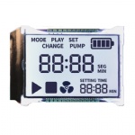 Custom TN Segment LCD Display Black on White